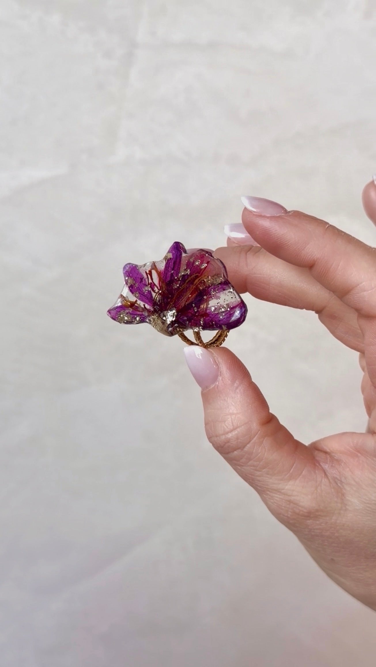 Anello farfalla di zafferano