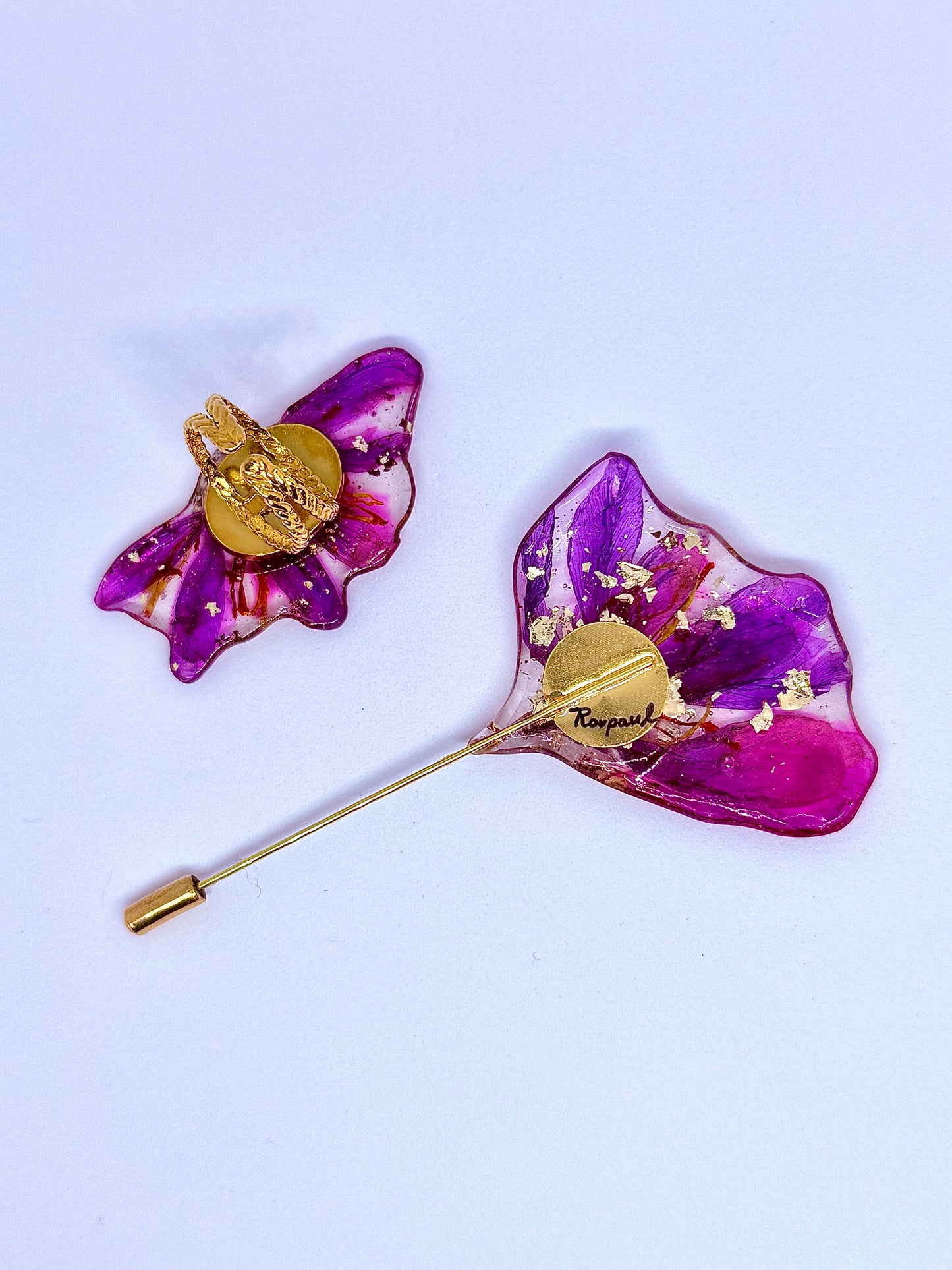 Spilla Zafferano in fiore