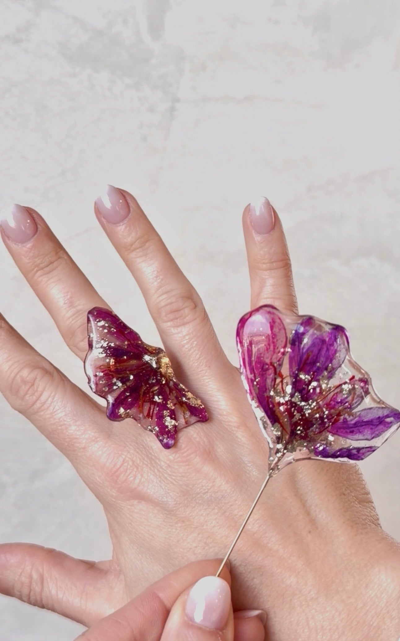 Spilla Zafferano in fiore