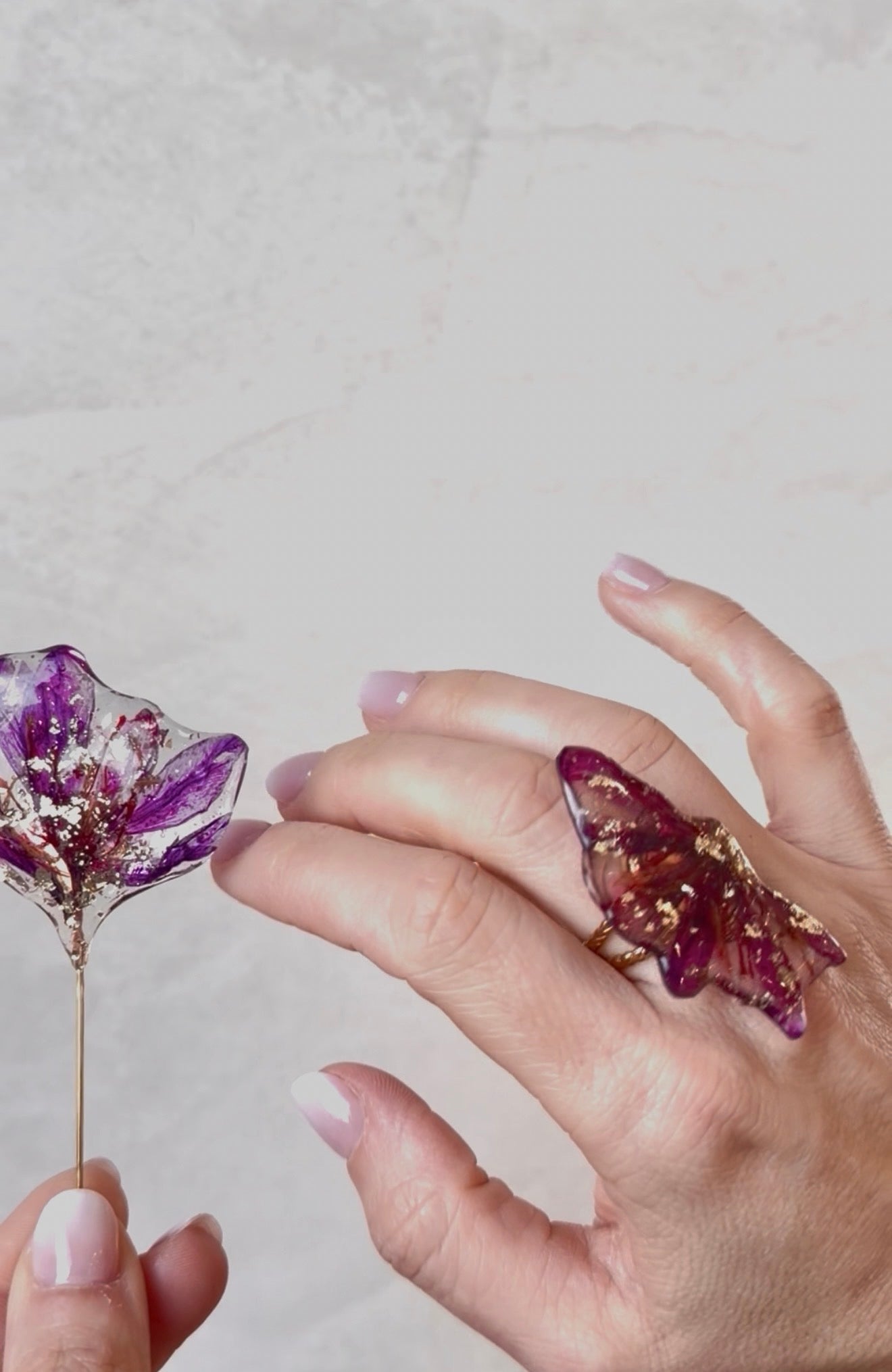 Spilla Zafferano in fiore