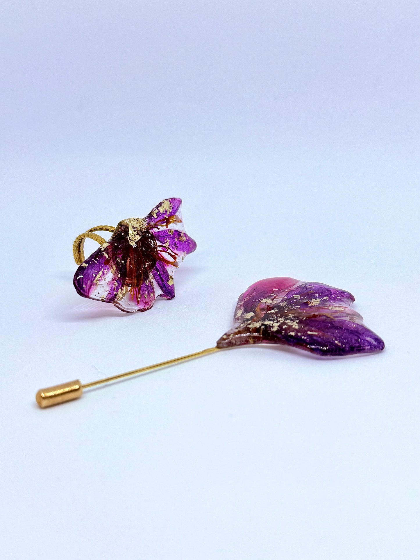 Spilla Zafferano in fiore